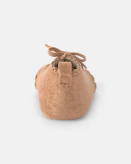 Baby Girl Bow Mocassin Shoes - Tan