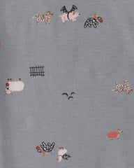 Toddler 2-Piece Halloween PurelySoft™ Snug Fit Pajama Set - Grey