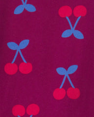 Toddler Girl Cherry Long-Sleeve Top - Burgundy
