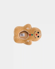 Boys Gingerbread Man Slippers - Brown