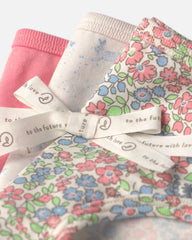 Girls 3-Pack Organic Cotton Hipster Underwear in Floral