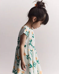 Toddler Girl Avenue Twirl™ Dress in Floral Print - Light Green
