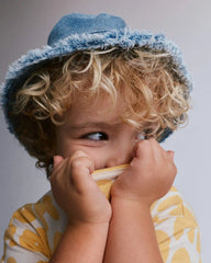Toddler Denim Bucket Hat in Avenue Wash