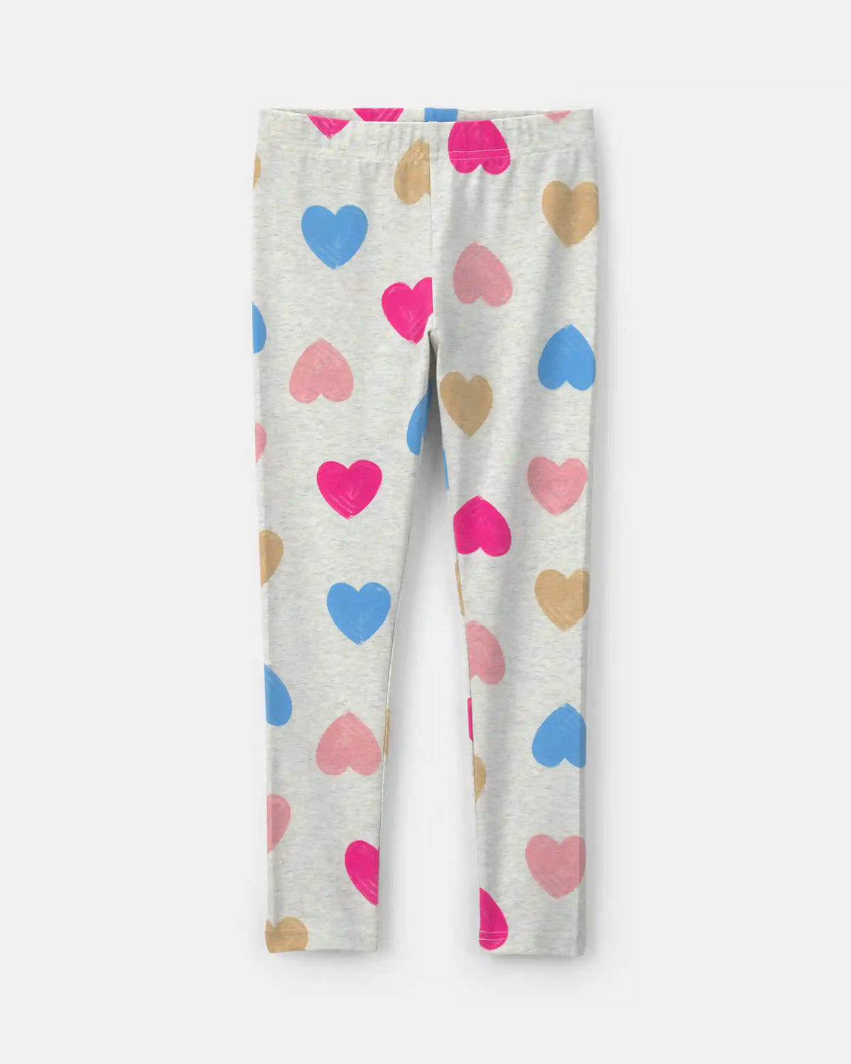 Girls Heart Pull-On Stretch Leggings