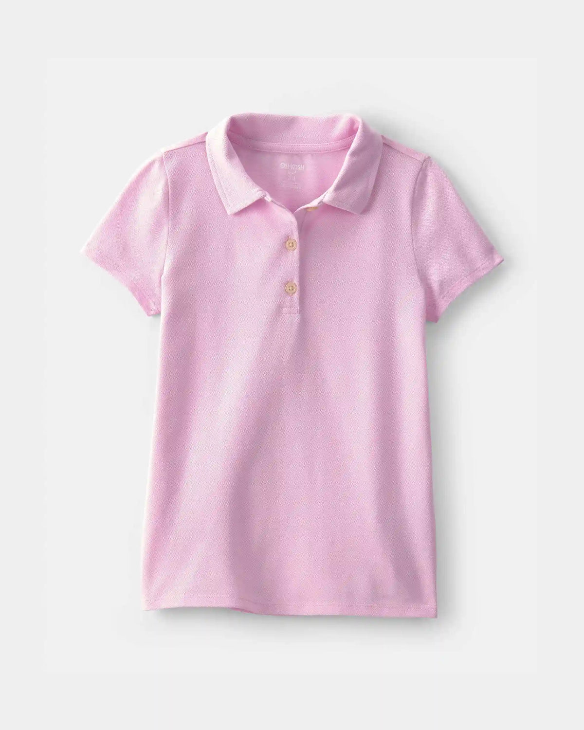 Girls Uniform Piqué Polo Shirt - Pink
