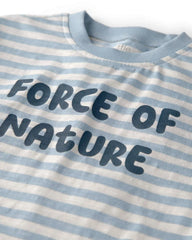 Toddler Organic Cotton 'Force of Nature' Tee in Stripes