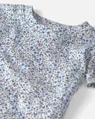 Baby Girl 2-Piece Organic Cotton Pajamas in Meadow Bloom