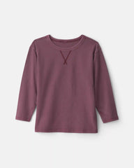 Boys Long-Sleeve T-Shirt - Burgundy
