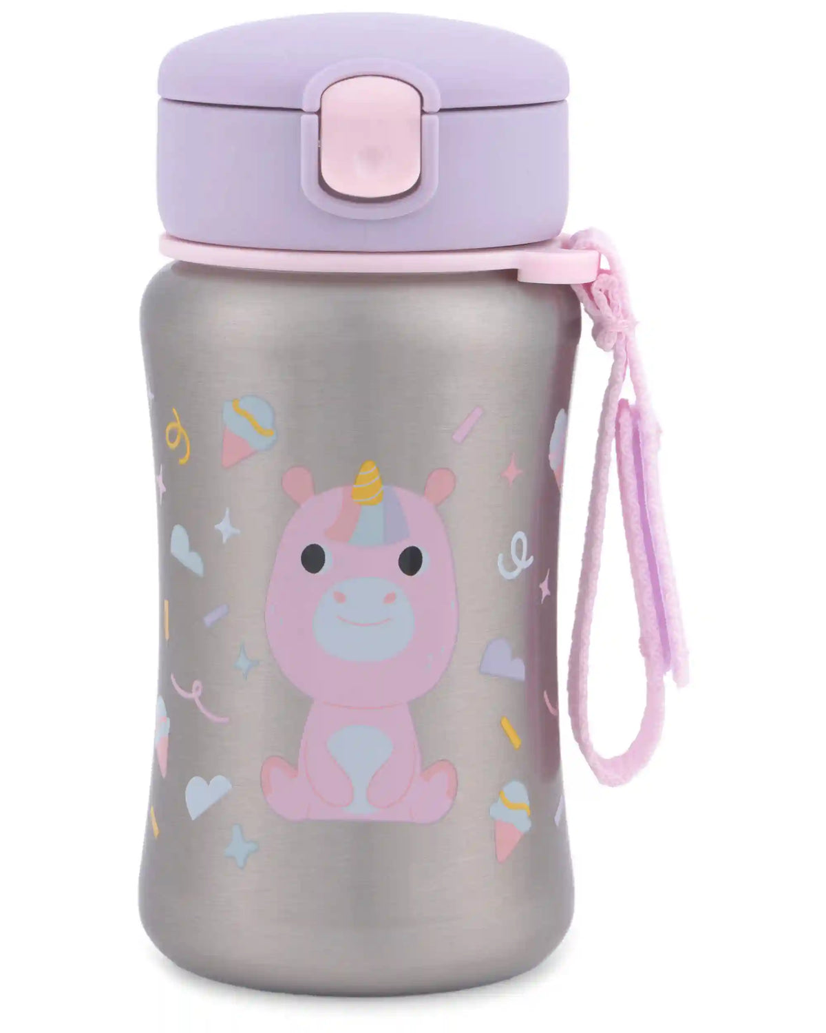 Besties Squad Stainless Steel Straw Bottle - Uma Unicorn