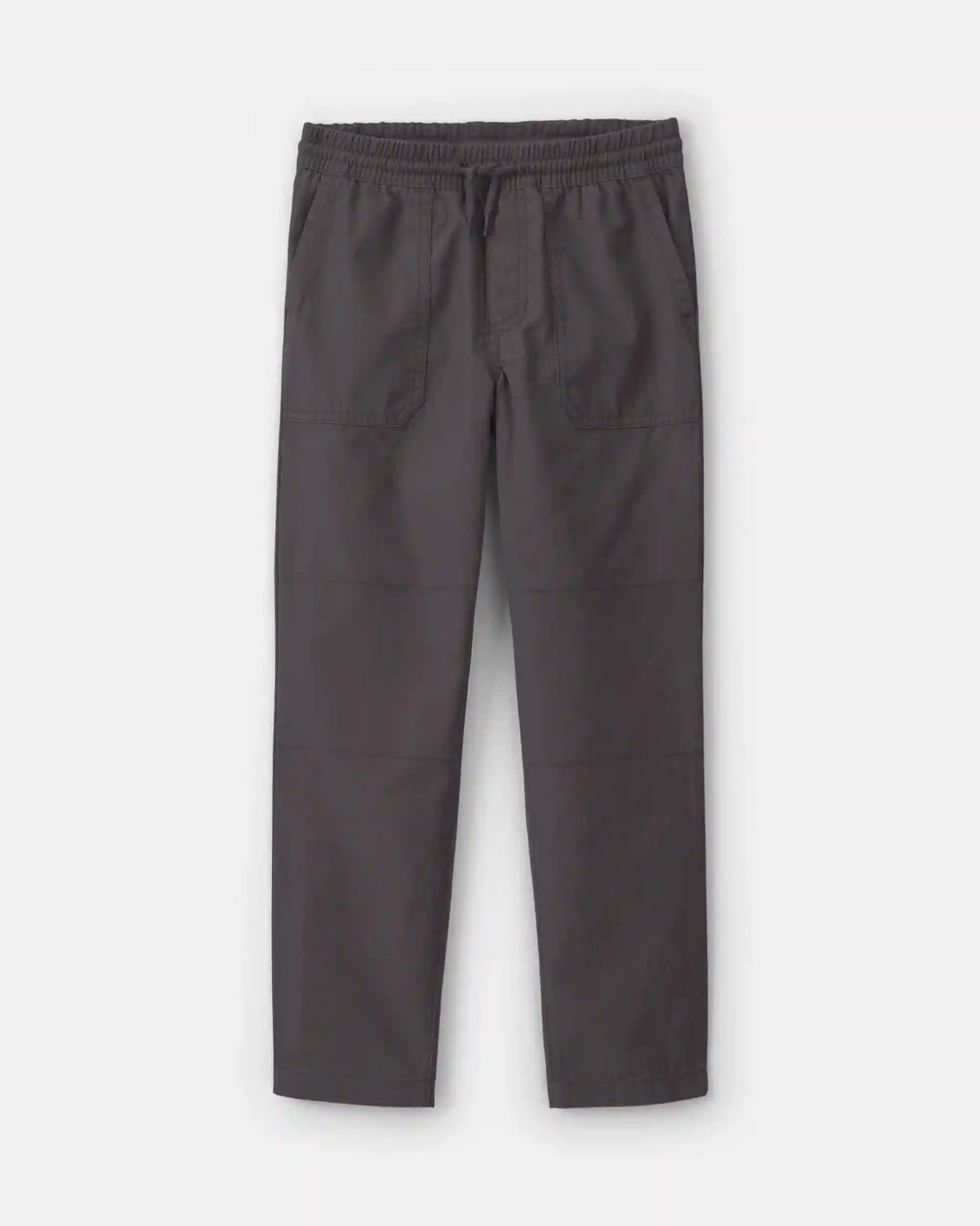 Boys Canvas Pull-On Pants - Grey
