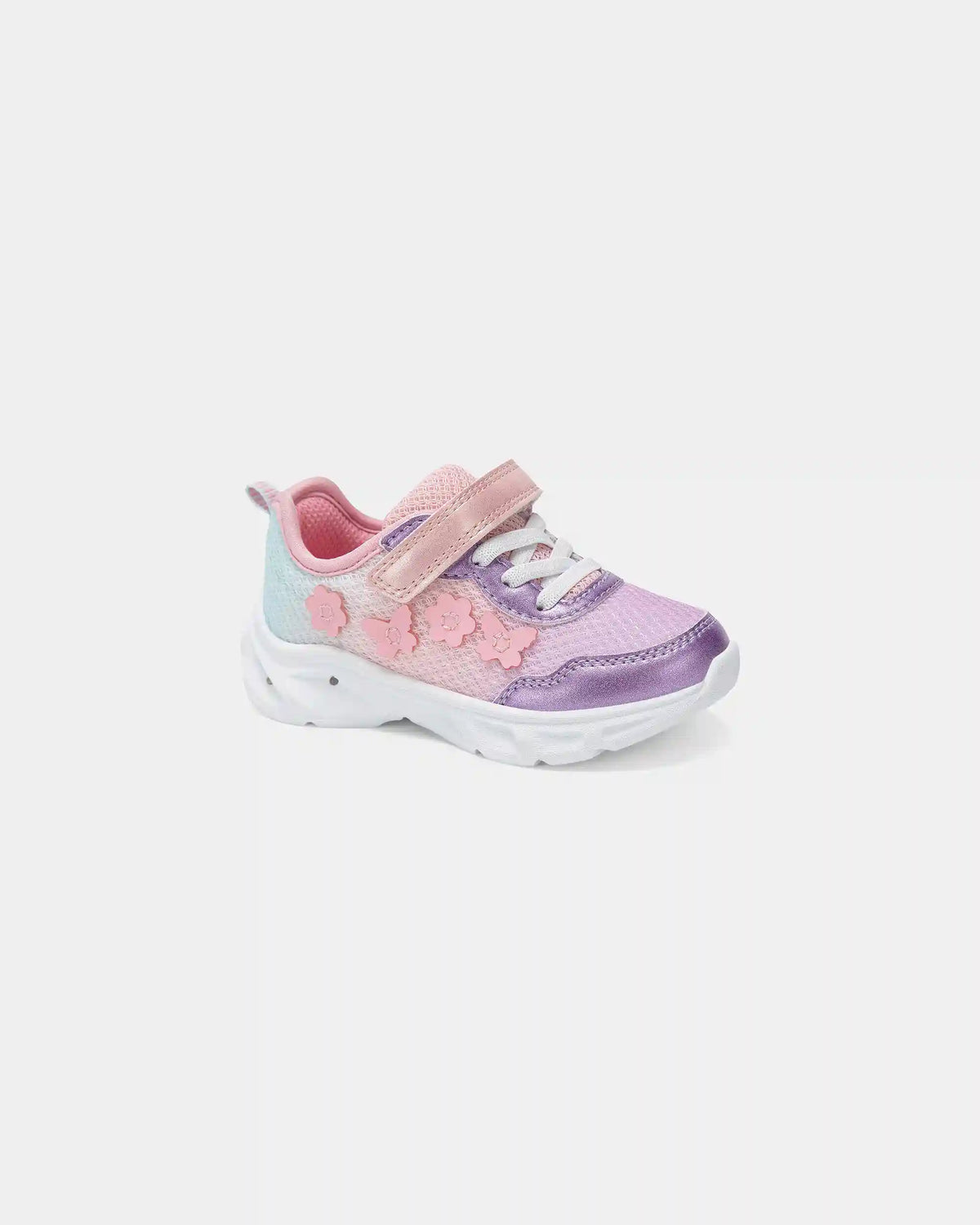 Toddler Girl Butterfly Floral Light-Up Athletic Shoes - Purple/Pink