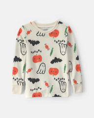 Toddler Halloween Print 2-Piece Pyjama Set - Cream