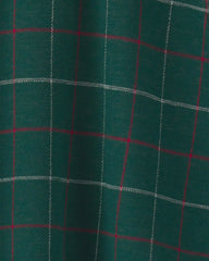 Girls Bow Plaid Skort - Green