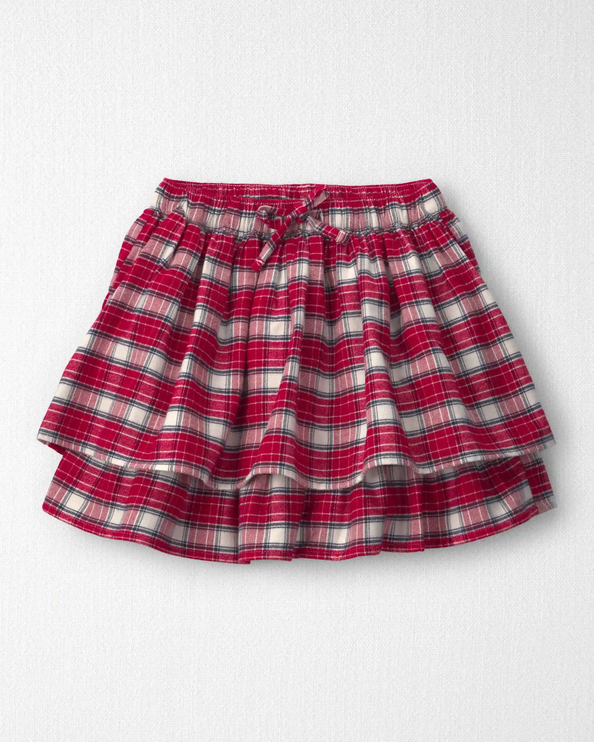 Girls Organic Cotton Flannel Skirt