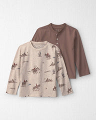 Toddler Boy 2-Pack Organic Cotton Tops
