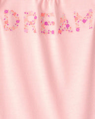 Girls 2-Pack 'Dream' Floral Loose Fit Night Gown - Pink