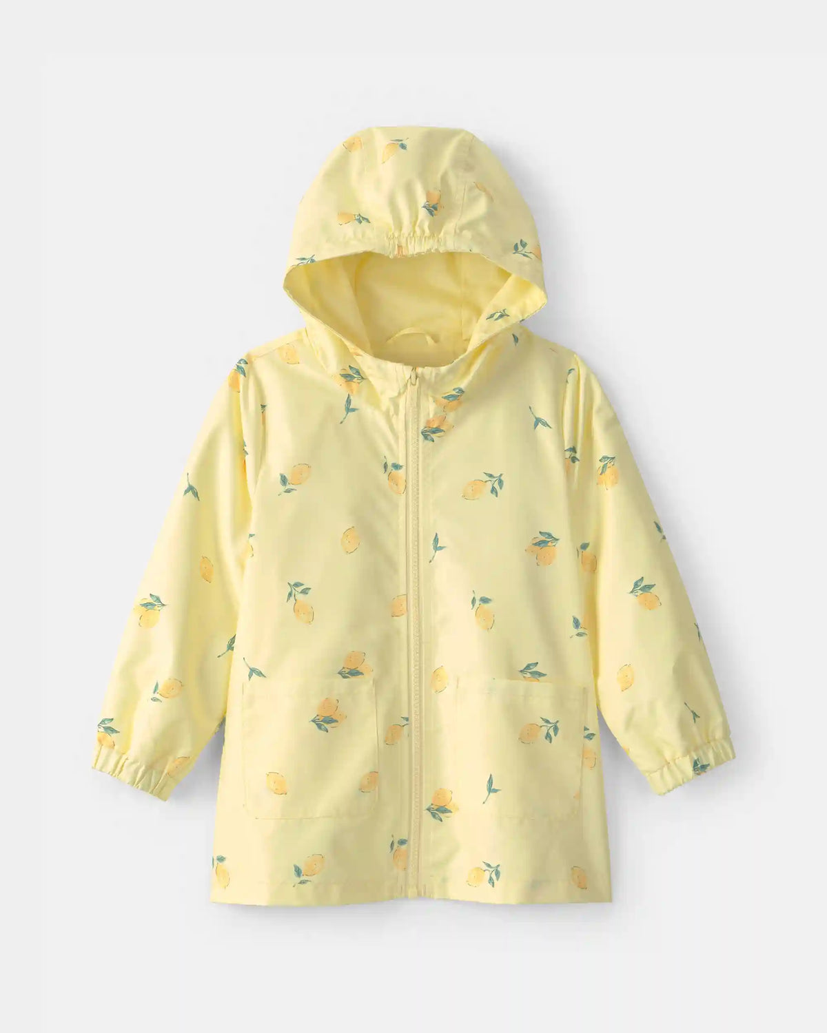 Toddler Girl Lemon Raincoat - Yellow
