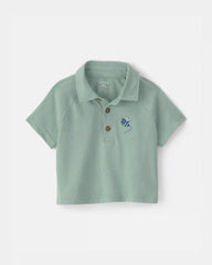 Baby Boy Bumble Bee Short-Sleeve Polo Shirt - Green