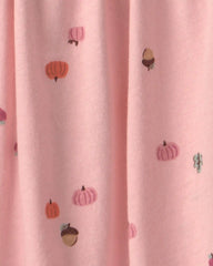 Toddler Girl Pumpkin Long-Sleeve Dress - Pink