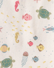 Kid 2-Piece Organic Cotton Pajamas in Under the Sea