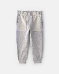 Baby Boy 2-Piece 'Team Player' French Terry Sweatshirt & Pant Set - Grey