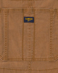 Adult Twill Overalls - Brown
