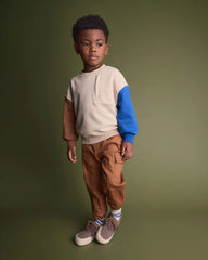 Toddler Front-Seam Joggers - Brown
