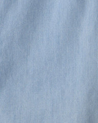 Boys Organic Cotton Chambray Button-Down Top