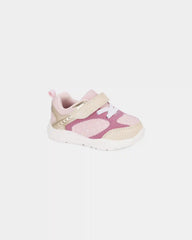 Baby Girl Every Step® First Walker Heart Color Block Sneakers - Pink/Gold