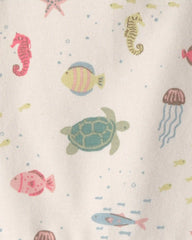 Baby Girl 2-Pack Organic Cotton Bubble in Under the Sea