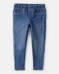 Toddler Girl Dark Wash Elastic-Waist Jeggings