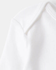 Baby 4-Pack Long-Sleeve Bodysuits - White