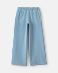 Girls Ribbed Pull-On Pants - Blue