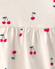 Baby Girl 4-Piece Cherry Top & Short Set - Navy Blue/Ivory