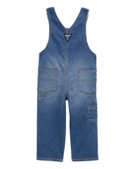 Toddler Stretch Denim Overalls - Medium Wash