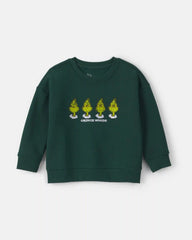 Toddler Boy Dr. Seuss™ The Grinch Christmas Fleece Pullover Sweatshirt - Green