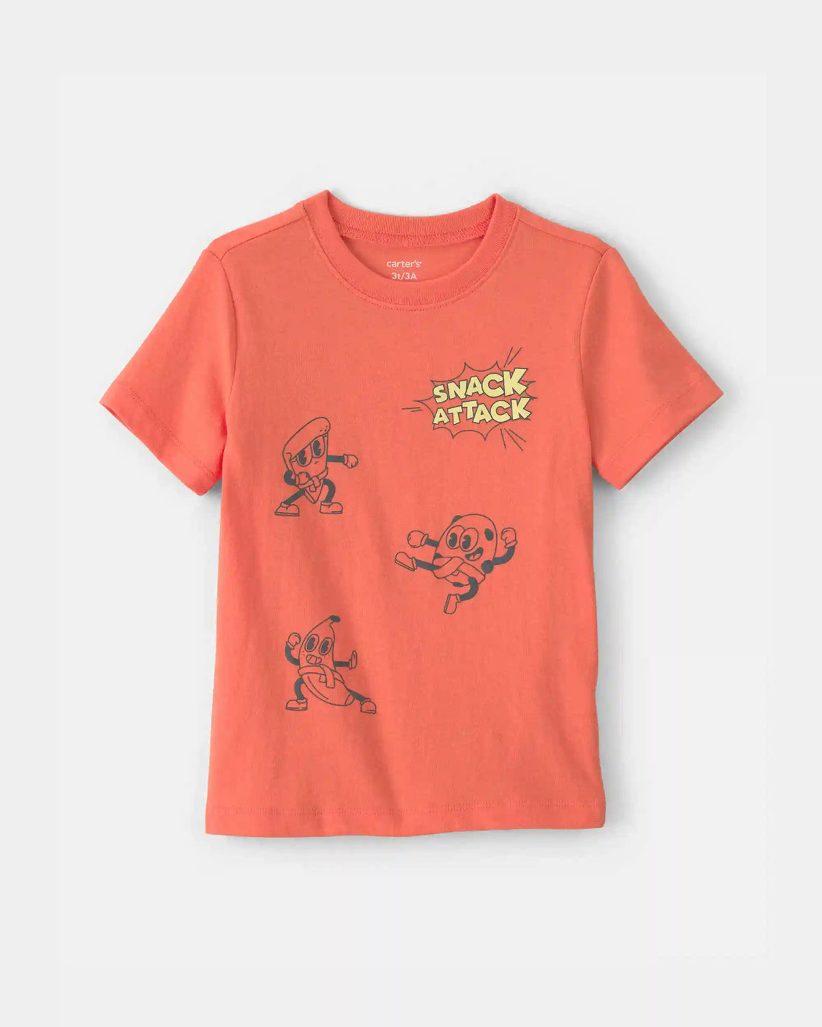 Toddler Boy Snack Attack Graphic Tee - Coral