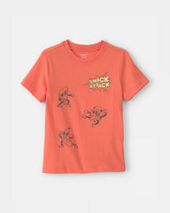 Toddler Boy Snack Attack Graphic Tee - Coral