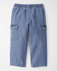 Toddler Organic Cotton Denim Cargo Pants