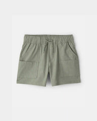Toddler Boy Woven Pocket Shorts - Green