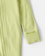 Baby PurelySoft™ 2-Way Zip Sleep & Play Pajamas - Green