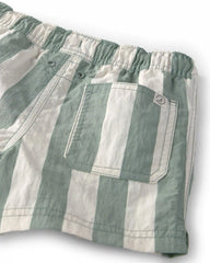 Toddler Boy Recycled Swim Trunks in Stripes