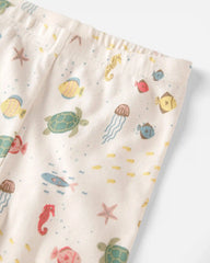 Kid 2-Piece Organic Cotton Pajamas in Under the Sea