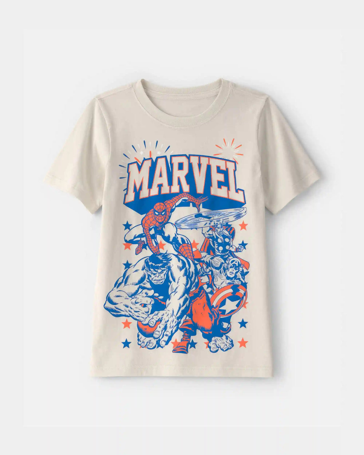 Boys ©Marvel Fourth Of July Graphic Tee - Cream