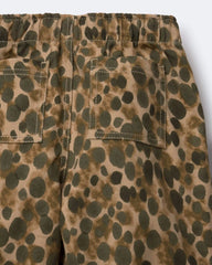 Toddler Girl Pleated Pants in Leopard - Brown