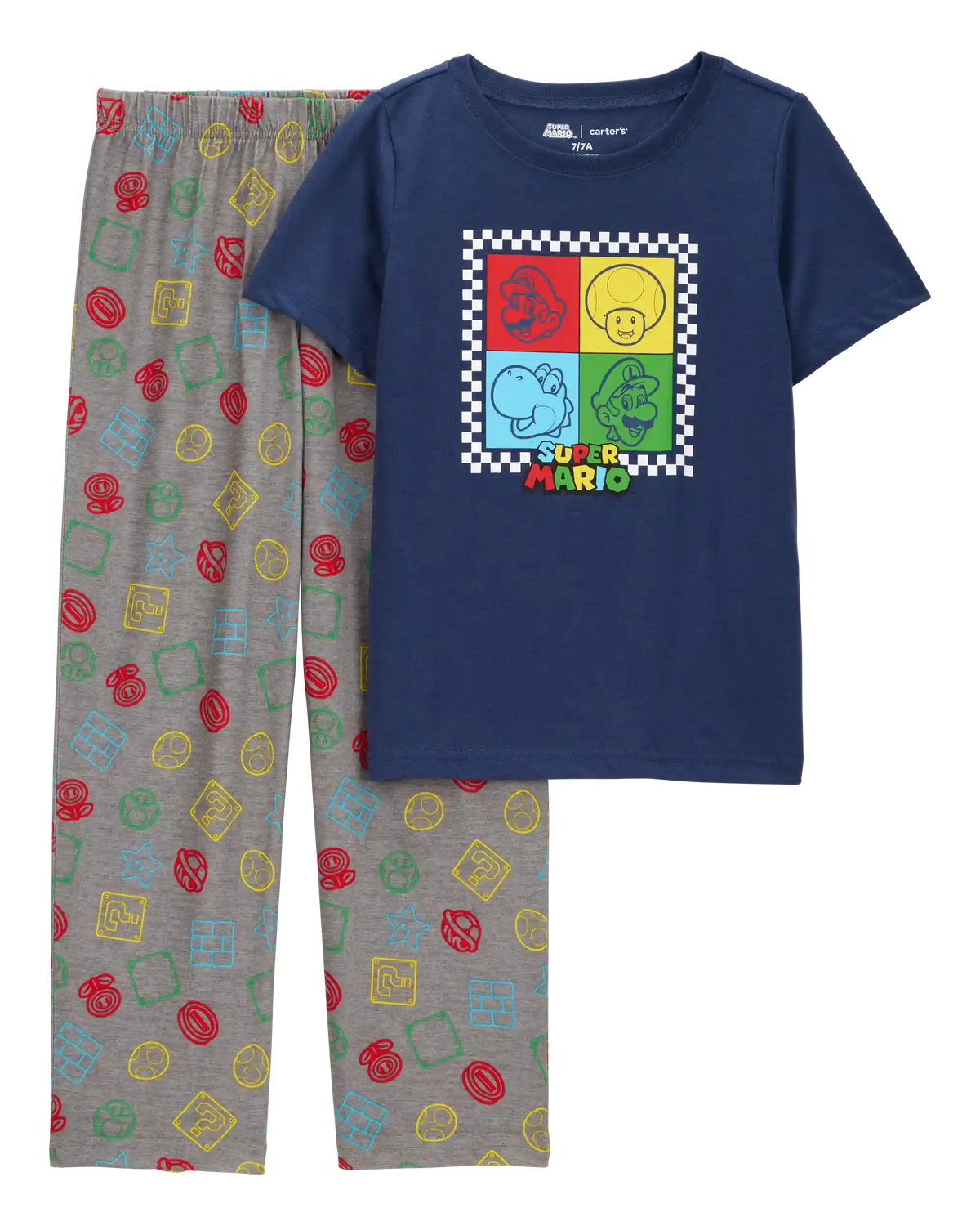 Boys Super Mario Bros™ Loose Fit 2-Piece Pajamas