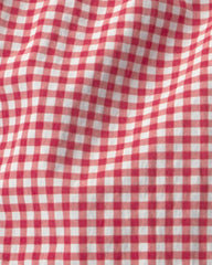 Baby Boy Recycled Swim Trunks in Red Gingham