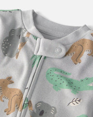 Baby Organic Cotton Sleep & Play Pajama in Aussie Friends