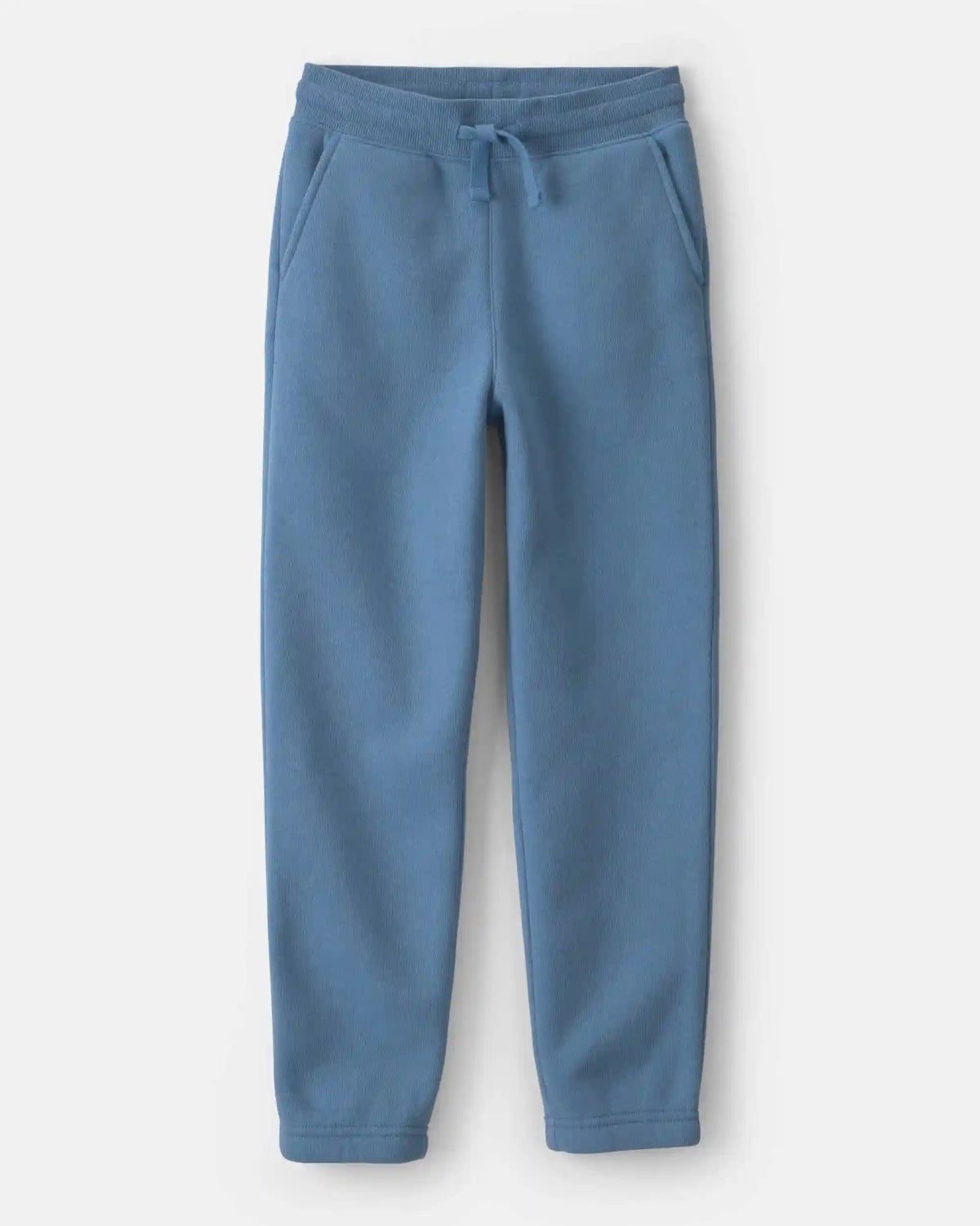 Boys Fleece Drawstring Knit Joggers - Blue