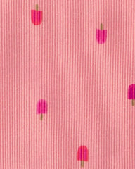 Baby Girl 2-Piece Popsicle Top & Short Set - Pink